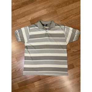 Vintage 70s 80s Knightsbridge Golf Polo Shirt Mens XL Brown Gray Knit Old money